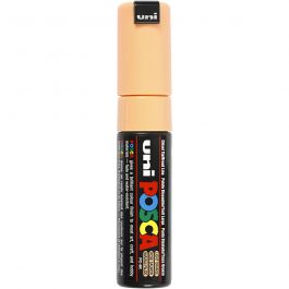 Posca Marker , Nr. PC-8K, Strichstärke 8 mm, breit, Blassorange, 1 Stk [HOB-278030]