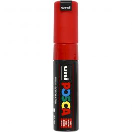 Posca Marker , Nr. PC-8K, Strichstärke 8 mm, breit, Rot, 1 Stk [HOB-278040]