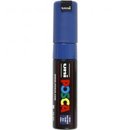 Posca Marker , Nr. PC-8K, Strichstärke 8 mm, breit, Blau, 1 Stk [HOB-278041]