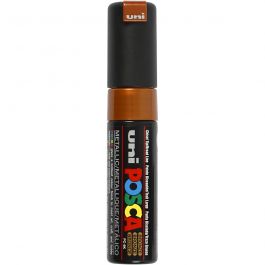 Posca Marker , Nr. PC-8K, Strichstärke 8 mm, breit, Bronze, 1 Stk [HOB-278820]