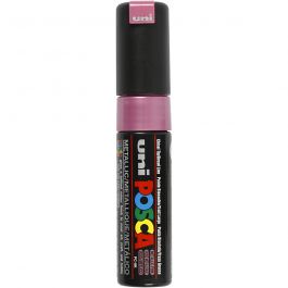 Posca Marker , Nr. PC-8K, Strichstärke 8 mm, breit, Rosa metallic, 1 Stk [HOB-278850]