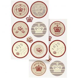 Stickers, Blatt 9x14 cm, 4 Bl. sort./ 1 Pck [HOB-27997]