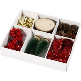 Geschenkdeko, traditionell, 6 sort./ 1 Pck [HOB-280630]