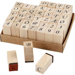 Stempel, Größe 13x13 mm, 42 sort./ 1 Set [HOB-28582]