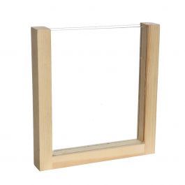 Holzständer für Trockenblumen 19.5x3x21cm (1 Stück) [IFS-29662]