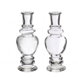 Vase Venedig Transparent H: 15,5 x Ø5,7 cm (12 Stück) [IFS-29890]