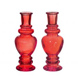 Vase Venedig Rot H: 15,5 x Ø5,7 cm (12 Stück) [IFS-29897]