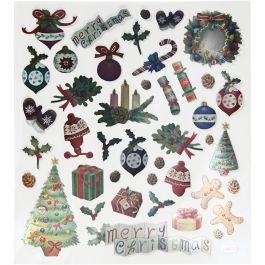 Sticker, Weihnachten antik, 15x16,5 cm, 1 Bl. [HOB-298971]