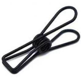 Clips schwarz 3x0,6cm (Set mit 12 Stk.) [IFS-30123]