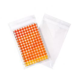Plastikbeutel 10.3x8.5 cm Transparent & Wiederverschließbar (100 Stück) [KO-30164XL]
