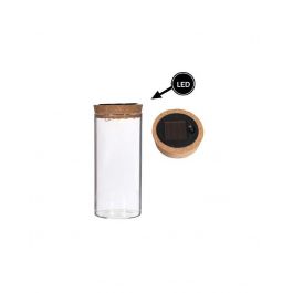 Reagenzglas Ø8 h: 18 cm m. Solar-Kork-Deckel (1 st) [IFS-30173]