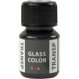 Glass Color Transparent, Schwarz, 30 ml/ 1 Fl. [HOB-31679]