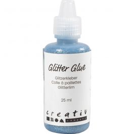 Glitzerkleber, Hellblau, 25 ml/ 1 Fl. [HOB-318260]