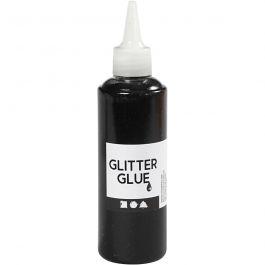 Glitzerkleber, Schwarz, 118 ml/ 1 Fl. [HOB-31830]