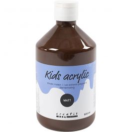 Acrylfarbe Matt, Braun, 500 ml/ 1 Fl. [HOB-32130]