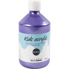 Acrylfarbe Metallic, Metallic, Violett, 500 ml/ 1 Fl. [HOB-32218]