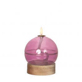 LED-Öllampe h13,5 Ø10 cm rosa (1 Stk.) [IFS-32801]
