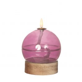 LED-Öllampe h16,5 Ø12 cm rosa (1 Stk.) [IFS-32811]