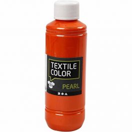 Textilfarbe, Perlmutt, Orange, 250 ml/ 1 Fl. [HOB-33710]