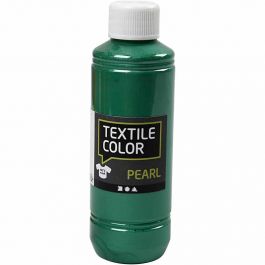 Textilfarbe, Perlmutt, Grün, 250ml/ 1 Fl. [HOB-33727]