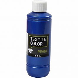 Textilfarbe, Perlmutt, Blau, 250 ml/ 1 Fl. [HOB-33728]