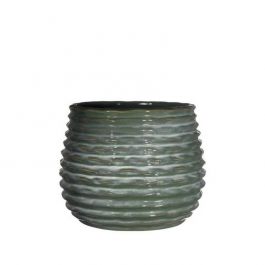 Topf Dunkelgrün Rise Ø13 x h: 15,5 cm (4 Stück) [IFS-33955]