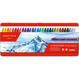 CARAN D’ACHE Neocolor II, L 10 cm, Dicke 8,5 mm, Sortierte Farben, 30 Stk/ 1 Pck [HOB-34044]