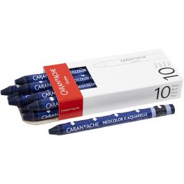 CARAN D’ACHE Neocolor II, L 10 cm, Dicke 8,5 mm, Preußischblau (159), 10 Stk/ 1 Pck [HOB-34077]
