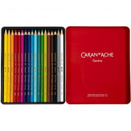 CARAN D’ACHE Supracolor II, L 17 cm, Mine 3.8 mm, Sortierte Farben, 18 Stk/ 1 Pck [HOB-34097]
