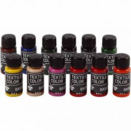 Textilfarbe, 12x50 ml/ 1 Pck [HOB-34160]