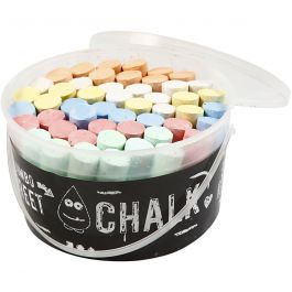 Straßenkreide, Sortierte Farben, 50 Stk/ 1 Eimer [HOB-34468]