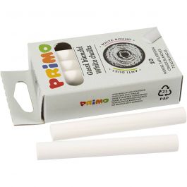 Tafelkreide, L 8 cm, D 10 mm, Weiß, 10 Stk/ 1 Pck [HOB-344750]