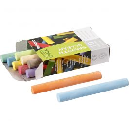 Tafelkreide, L 8 cm, D 10 mm, Sortierte Farben, 10 Stk/ 1 Pck [HOB-344760]