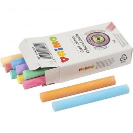 Tafelkreide, L 8 cm, D 10 mm, 10x10 Stk/ 1 Pck [HOB-34476]