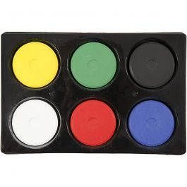 Aquarellfarben, H 19 mm, D 57 mm, Primärfarben, 1 Pck [HOB-34576]