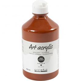 Acrylfarbe, Mattglänzend, Deckend, Sienna, 500 ml/ 1 Fl. [HOB-35444]