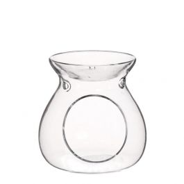 Waxine Kerzenständer Glas Ø10 x 10 cm Weiß 3 Luftlöcher (1 Stück) [IFS-36001]