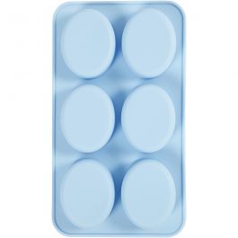 Silikonform, H 2,4 cm, L 7,7 cm, B 6 cm, 6x100 ml, 1 Stk [HOB-371810]