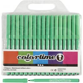 Colortime Marker, Strichstärke 2 mm, Hellgrün, 18 Stk/ 1 Pck [HOB-373535]
