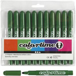 Colortime Marker, Strichstärke 5 mm, Tannengrün, 12 Stk/ 1 Pck [HOB-37359]