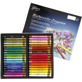 Gallery Aquarell-Kreide, L 9,3 cm, Sortierte Farben, 36 Stk/ 1 Pck [HOB-38286]