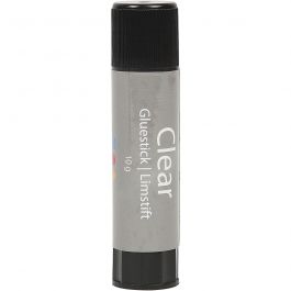 Transparenter Klebestift, Rund, 10 g, 1 Stk [HOB-39041]