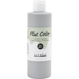 Plus Color Bastelfarbe, Regengrau, 250 ml/ 1 Fl. [HOB-39440]