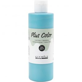Plus Color Bastelfarbe, Türkis, 250 ml/ 1 Fl. [HOB-39472]