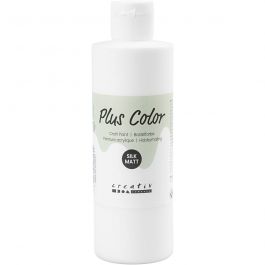 Plus Color Bastelfarbe, Weiß, 250 ml/ 1 Fl. [HOB-39477]