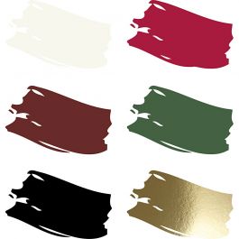 Plus Color Bastelfarbe, Weihnachtsfarben, 6x60 ml/ 1 Pck [HOB-39696]