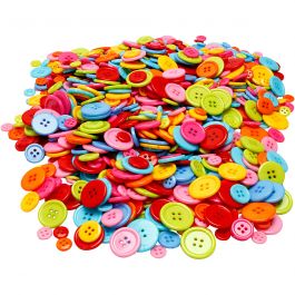Knopf-Mix, D 10+15+20+22 mm, 500 g/ 1 Pck [HOB-40414]