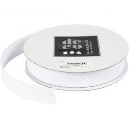 Schrägband, B 20 mm, Weiß, 25 m/ 1 Rolle [HOB-41071]