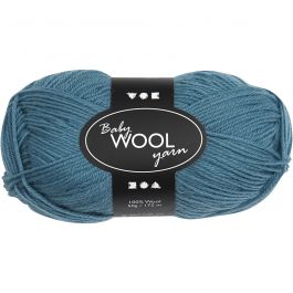 Babywolle, L 172 M, Petrol, 50 g/ 1 Knäuel [HOB-41330]