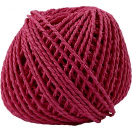 Papiergarn, Dicke 2,5-3 mm, Pink, 150 g, 40 m/ 1 Knäuel [HOB-41731]